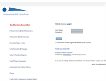 Tablet Screenshot of clients.irc-group.com